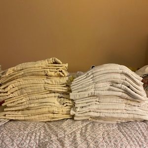 21 Cloth-eez Organic Prefold Diapers Medium